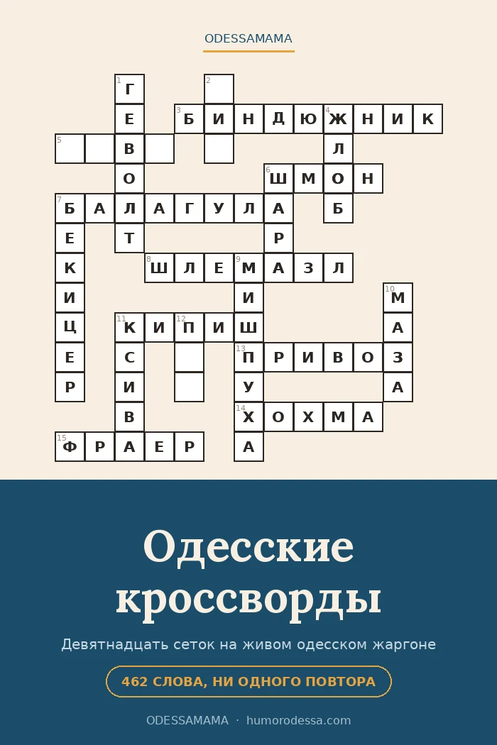 Обложка сборника «Одесские кроссворды»