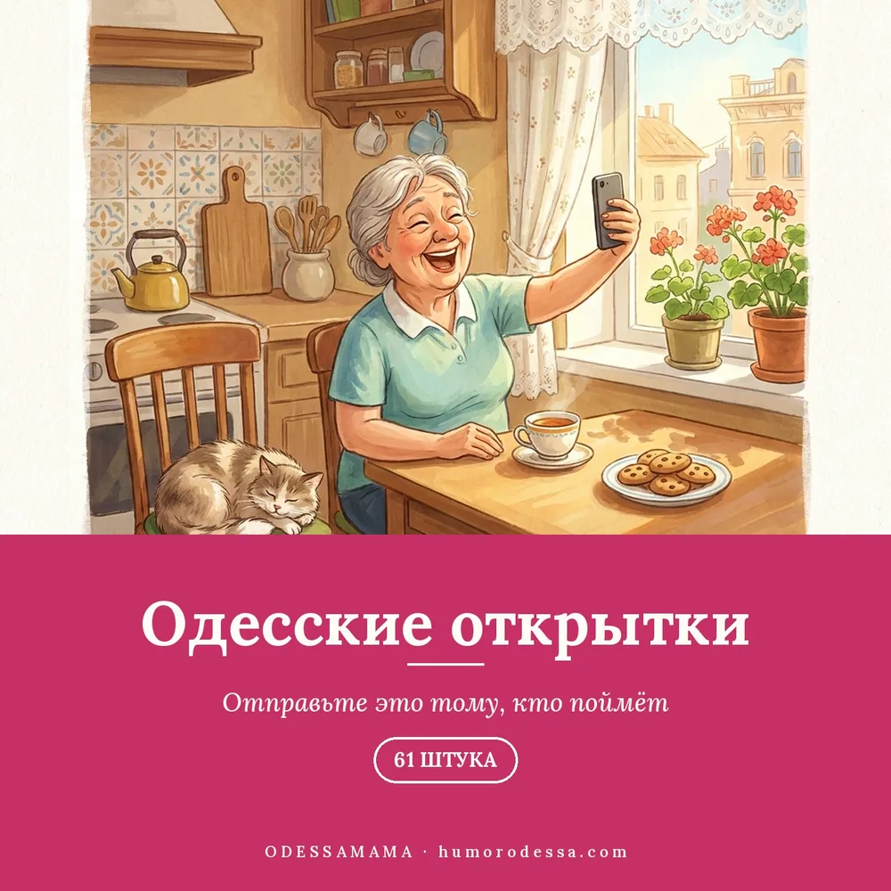 Открытка с одесской фразой